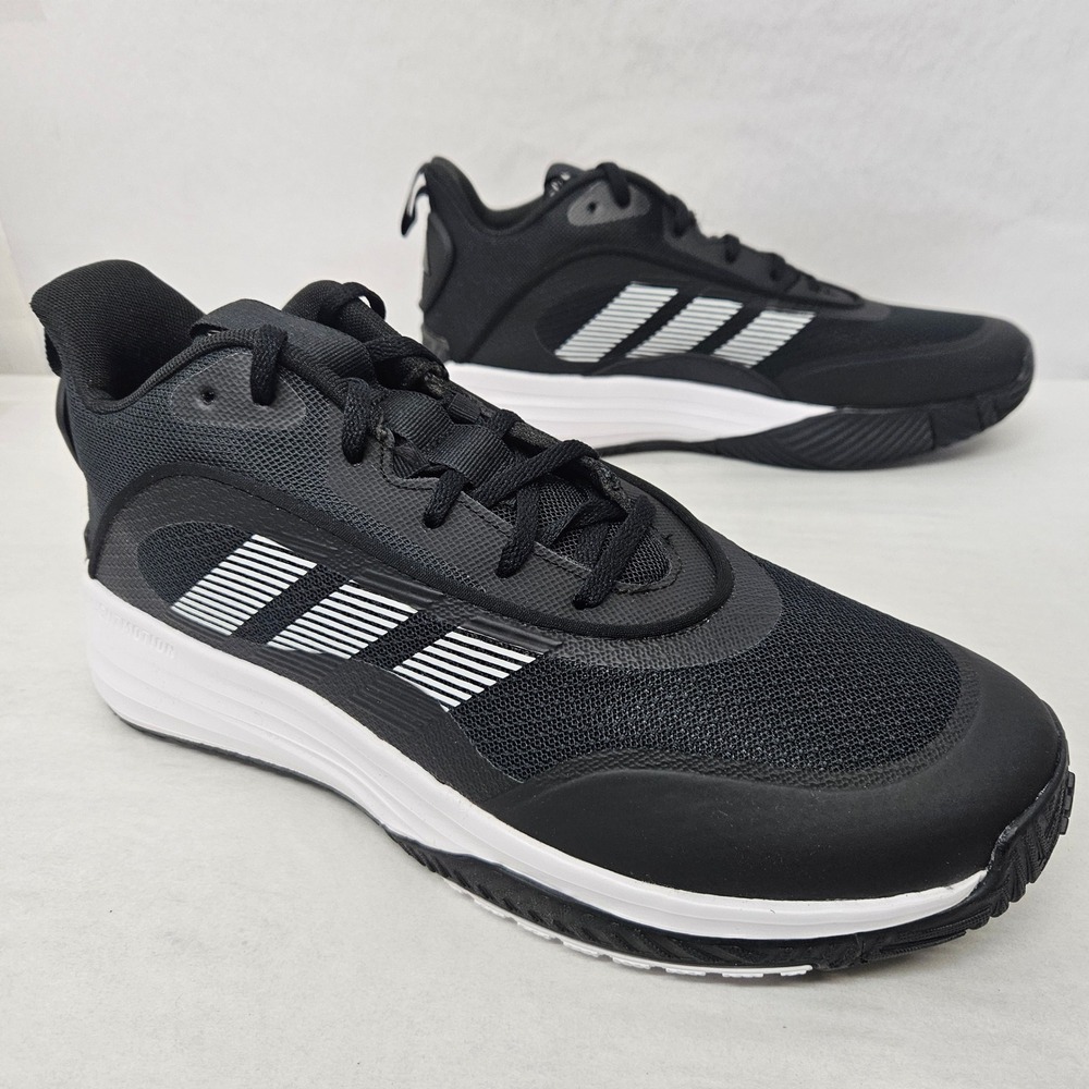 Adidas‎ OwnTheGame 3.0 Basketball Shoes IF4568 Black White Men's Size 10